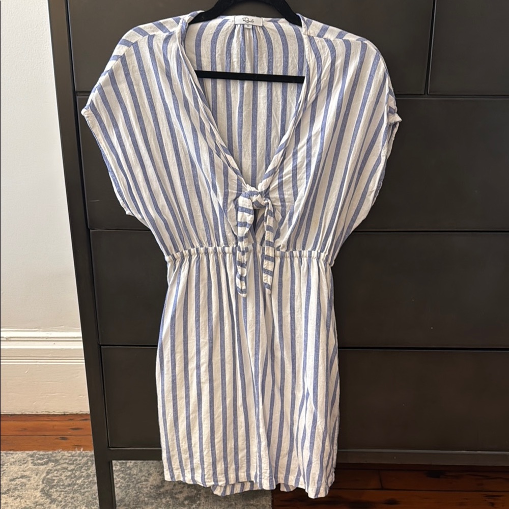 Rails Blue and White Striped Dress